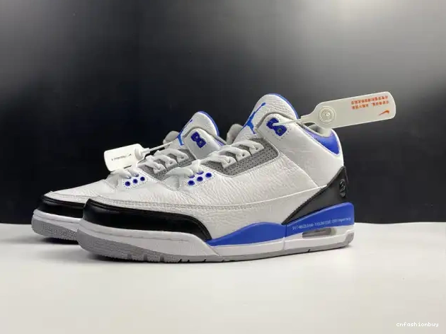 Retro Air 3 Jordan White Blue CT8532-040 0706